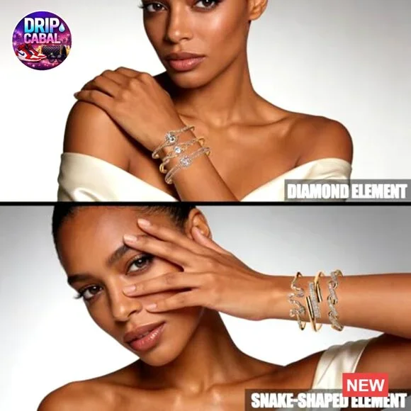 12 Piece Zinc Alloy Bangle Bracelet Set with Crystals for Daily Wear and Gifting